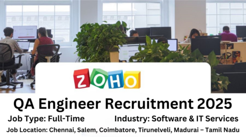 Zoho Corp QA Engineer Recruitment 2025 – Apply Online