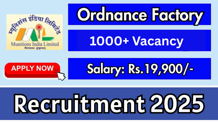 Ordnance Factory Nalanda Jobs 2025: Apply Now for Open Positions in Munitions India Ltd.