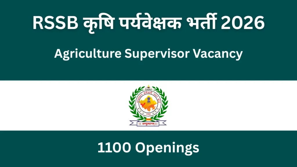 RSSB Agriculture Supervisor Recruitment 2026: 1100 Vacancy Notification