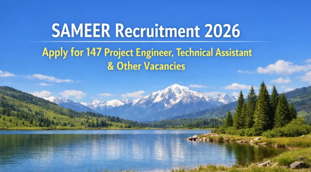 SAMEER Mumbai Recruitment 2026 – Apply Online for Contract Jobs
