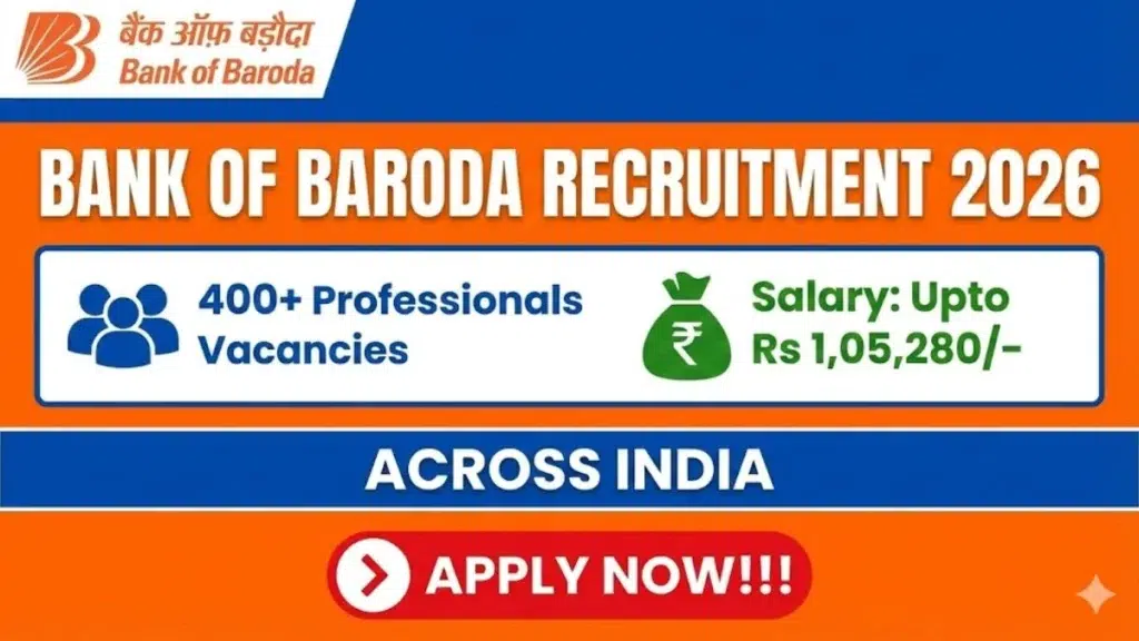 Bank of Baroda Professionals Recruitment 2026: Apply Online for 419 MSME Posts